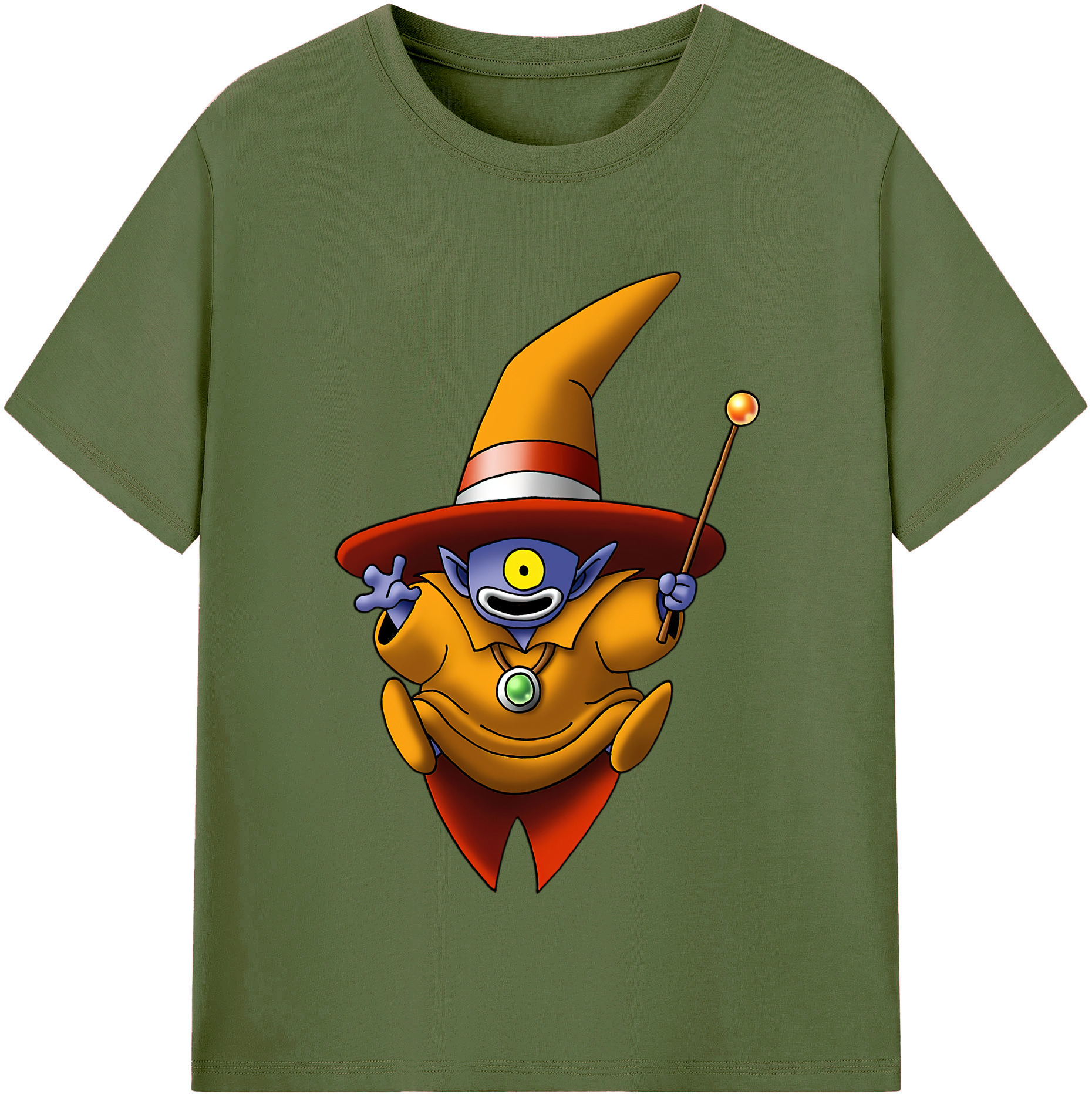（画像用） ドラゴンクエスト Doragon Kuesuto Dragon Quest 綿100％半袖Tシャツ（フロントプリント）